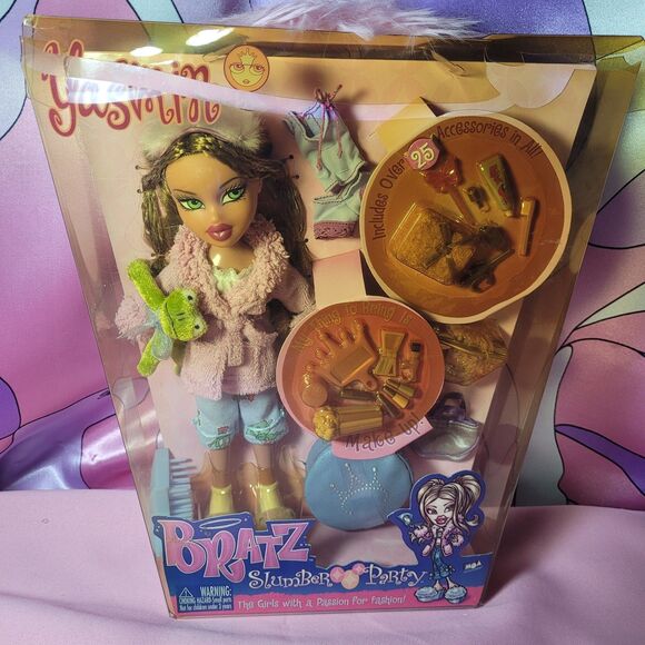 2003 Bratz Slumber Party Yasmin Box Damage MGA Toy Doll Dolls Retro Barbie Box - Picture 1 of 16